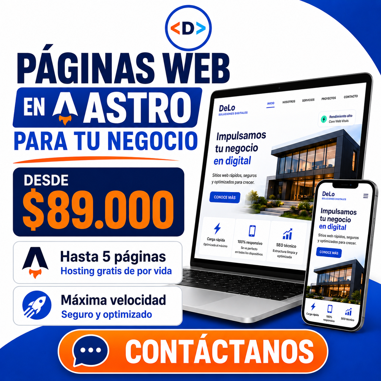 Páginas Web en Astro — DeLo