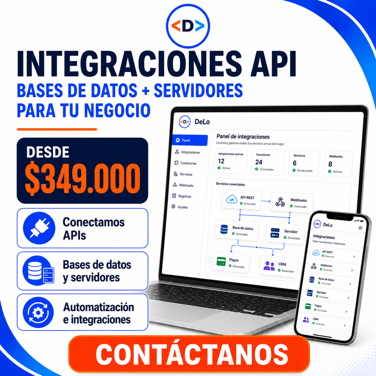 Integraciones API para tu negocio — DeLo